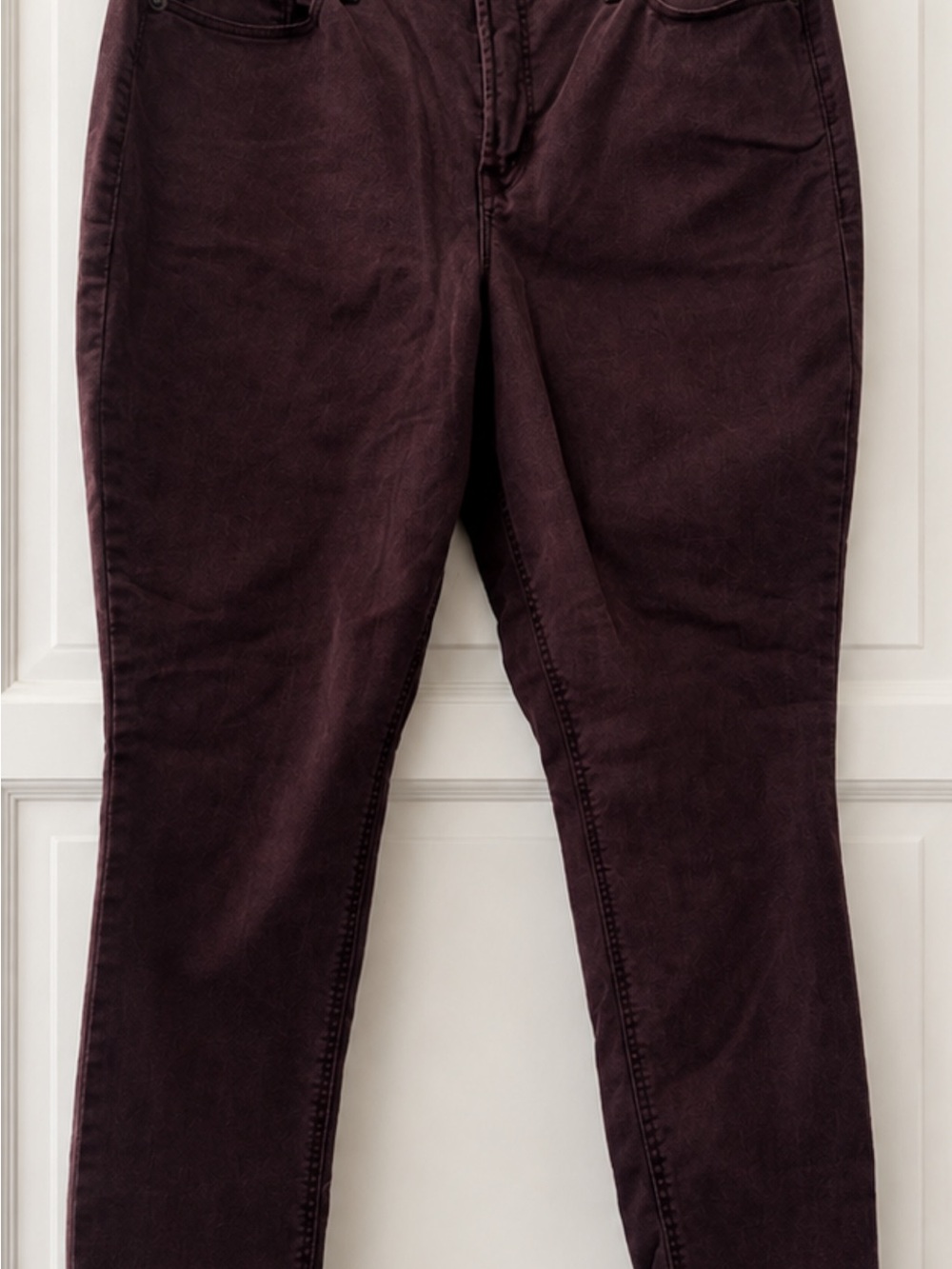 Old Navy Rockstar Super Skinny High-Rise Burgundy Jeans Size 12